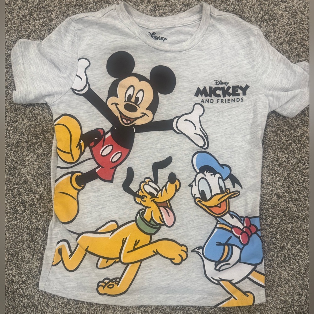 Disney Mickey and Friends Light Gray T-Shirt